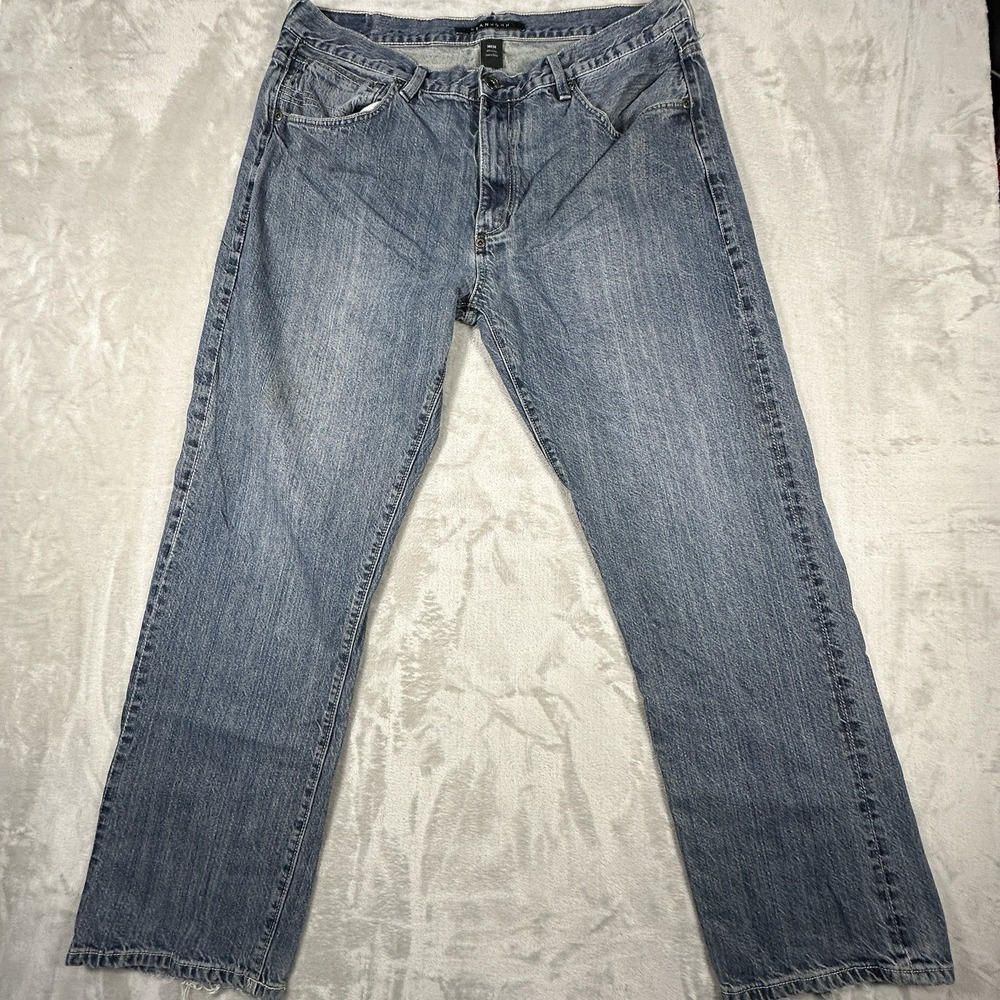 Sean John Jeans Mens Size 38x34 Y2K Relaxed Straight Baggy Denim Blue Pants